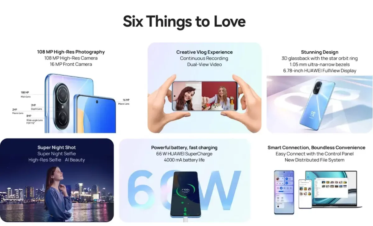 Huawei Nova 9 SE Spezifikationen Huawei Nova 9 SE Spezifikationen