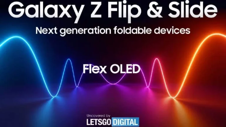 Samsung Galaxy Z Flip Slide Header