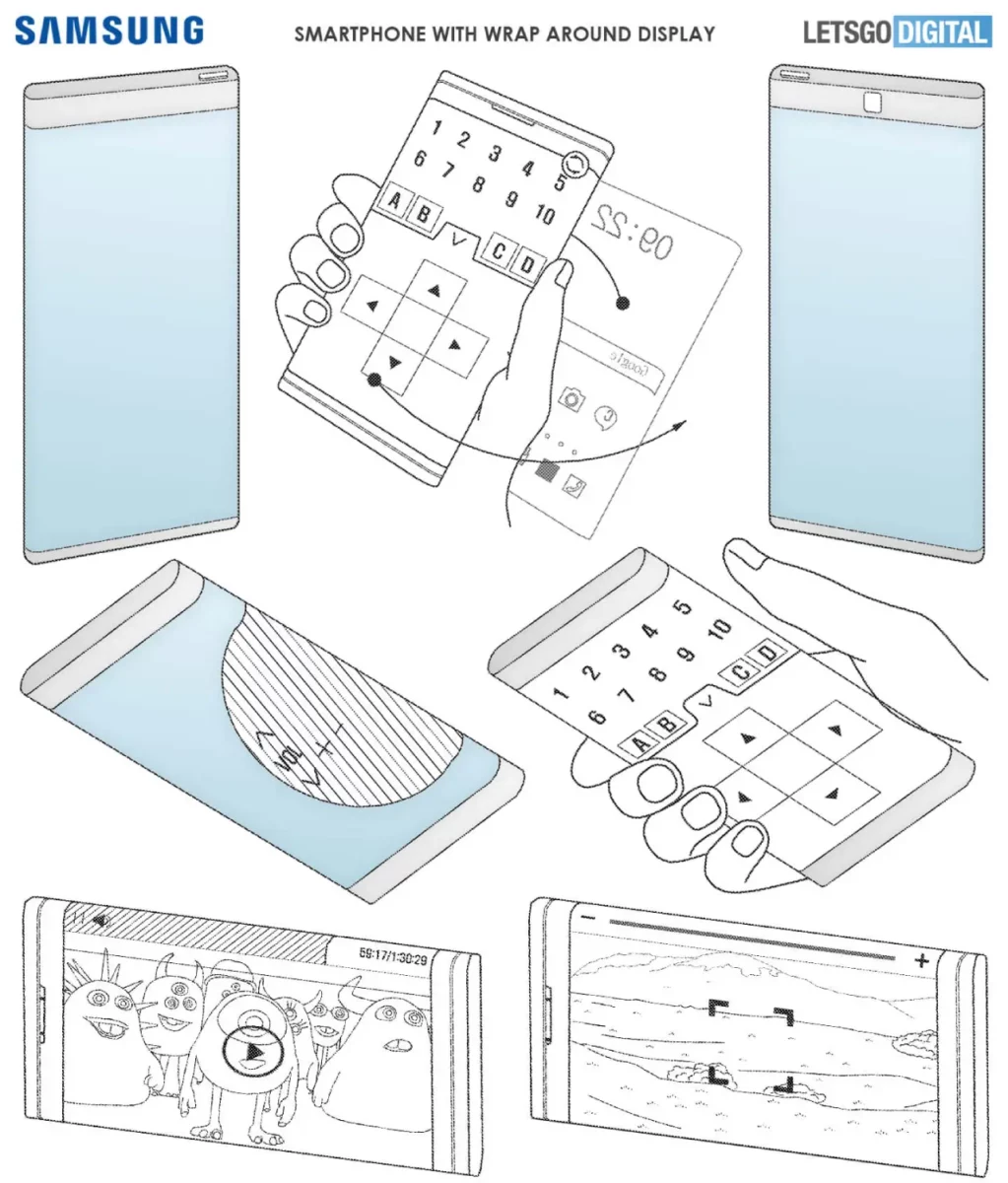 Samsung Galaxy Smartphone Wrap-Around-Display Patent Samsung Galaxy Smartphone Wrap-Around-Display Patent