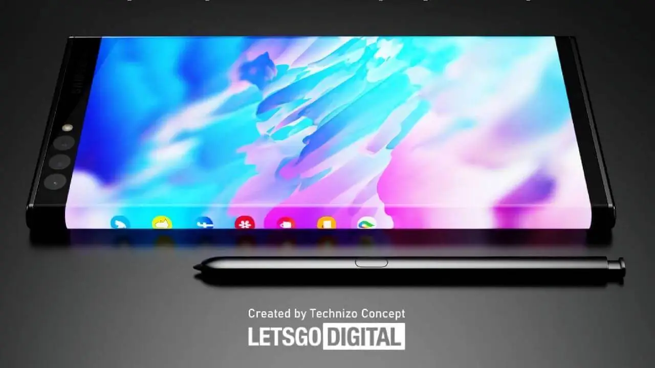 Samsung Galaxy Smartphone Wrap-Around-Display Header