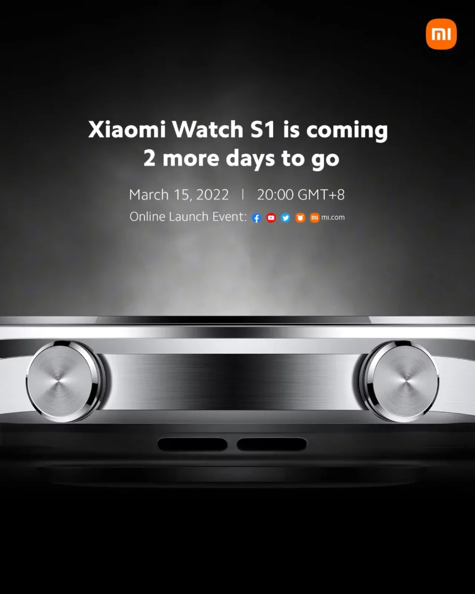 Xiaomi Watch S1 Teaser Xiaomi Watch S1 Teaser