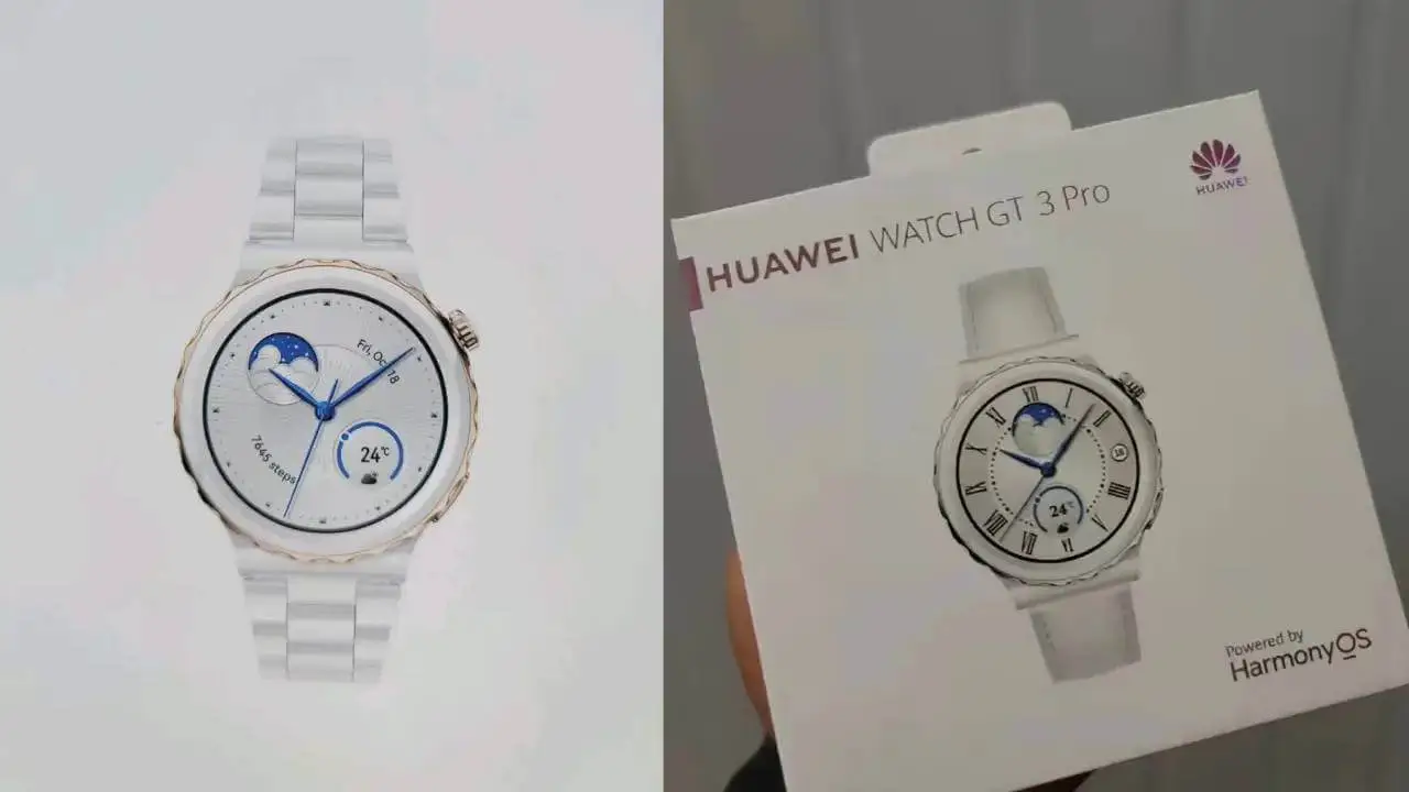 Huawei Watch GT 3 Pro Render und Box