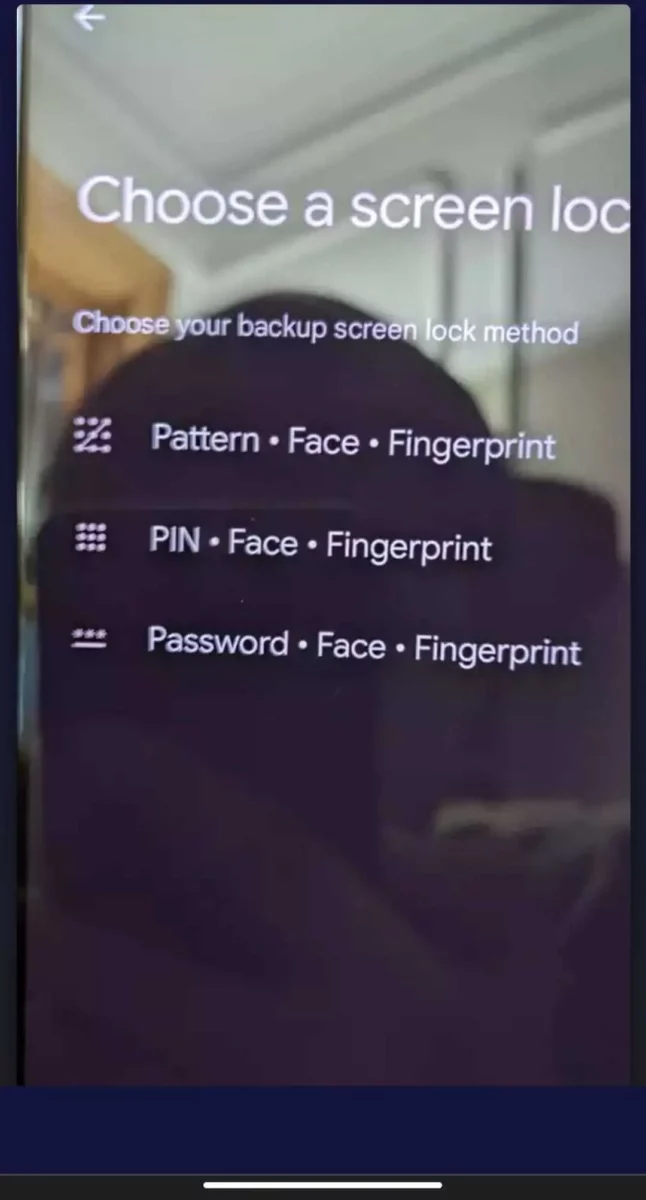 Face Unlock Option for Pixel 6 Face Unlock Option for Pixel 6