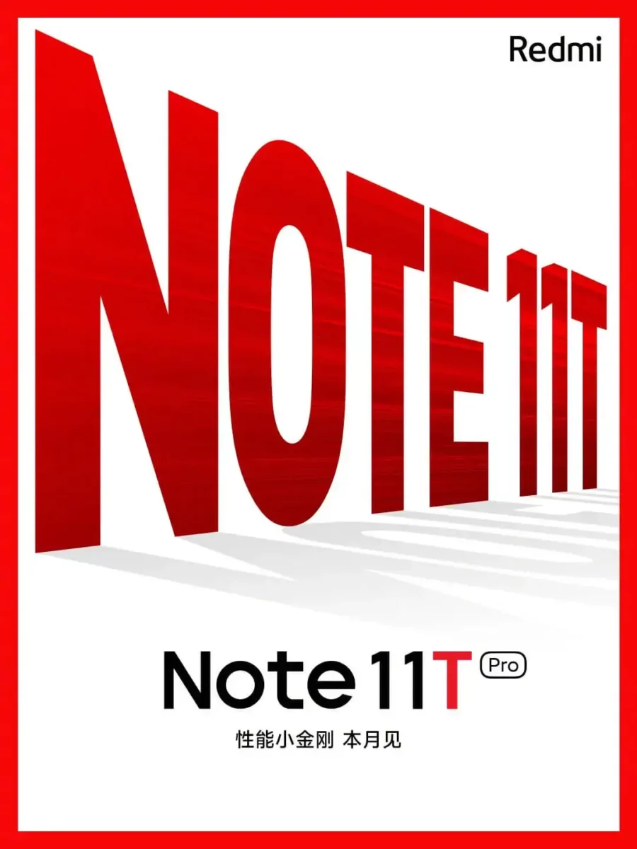 Redmi Note 11T-Serie Teaser Redmi Note 11T-Serie Teaser
