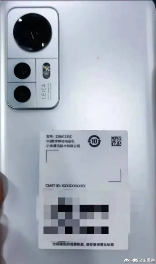 Xiaomi 12S Leica-Branding
