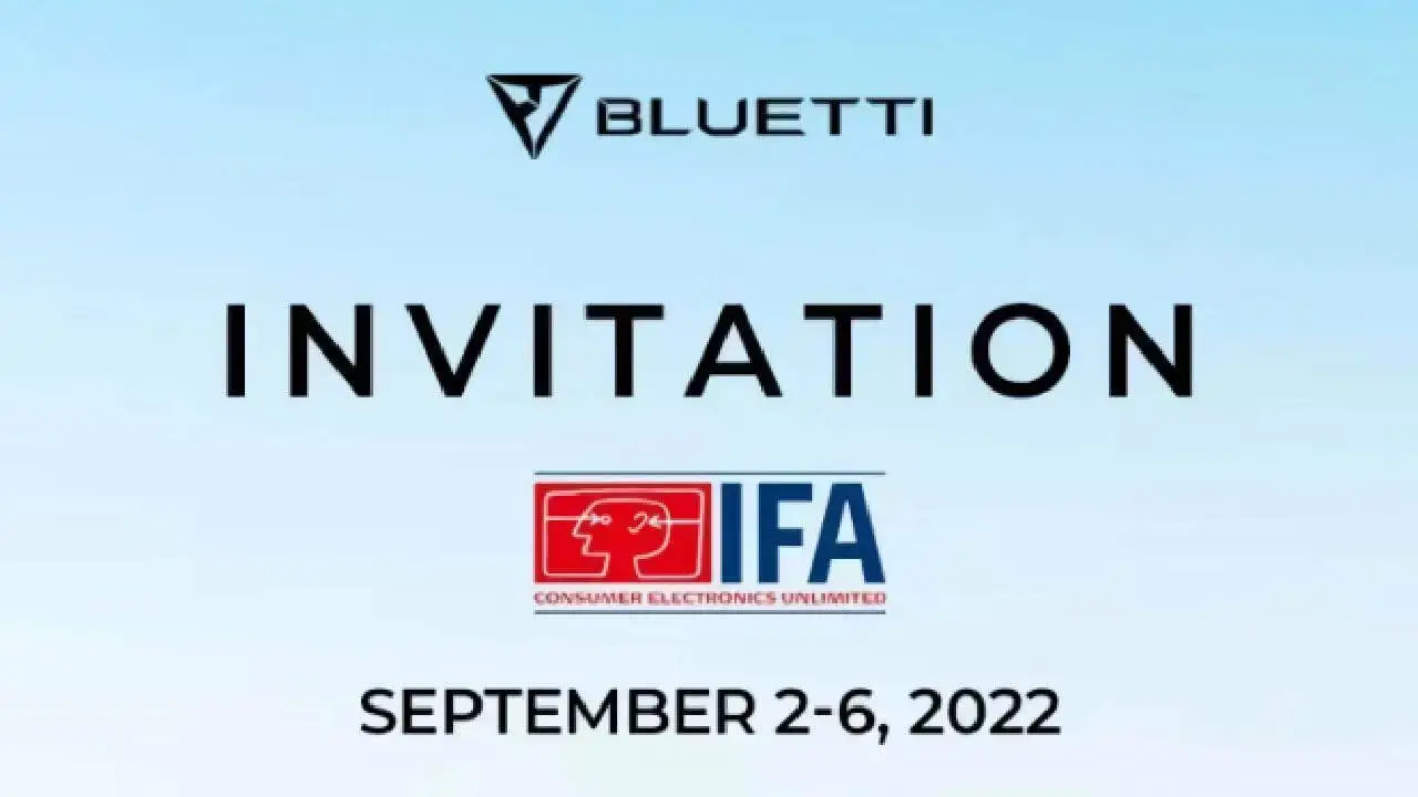 Bluetti IFA 2022 Einladung Header