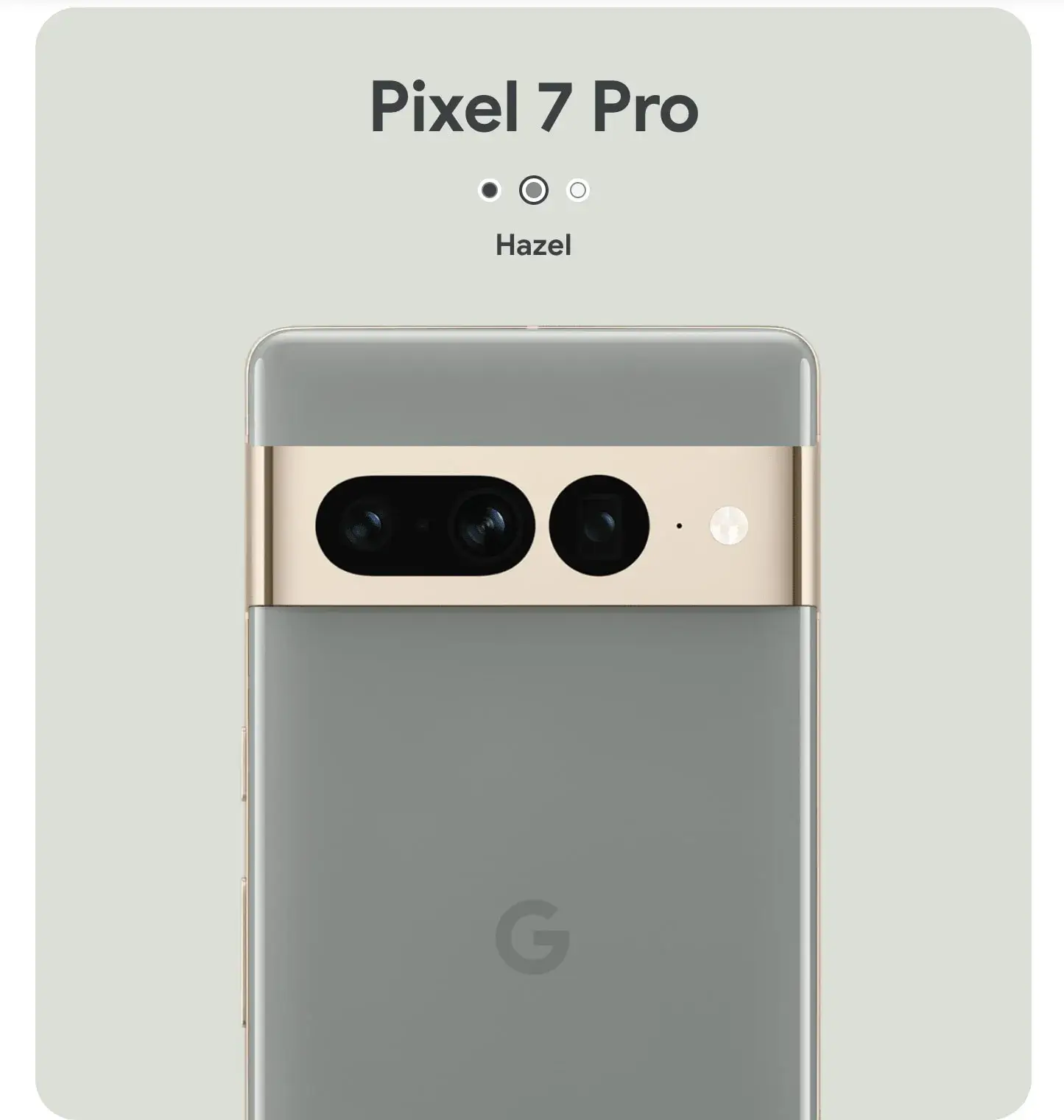 Google Pixel 7 Pro Hazel
