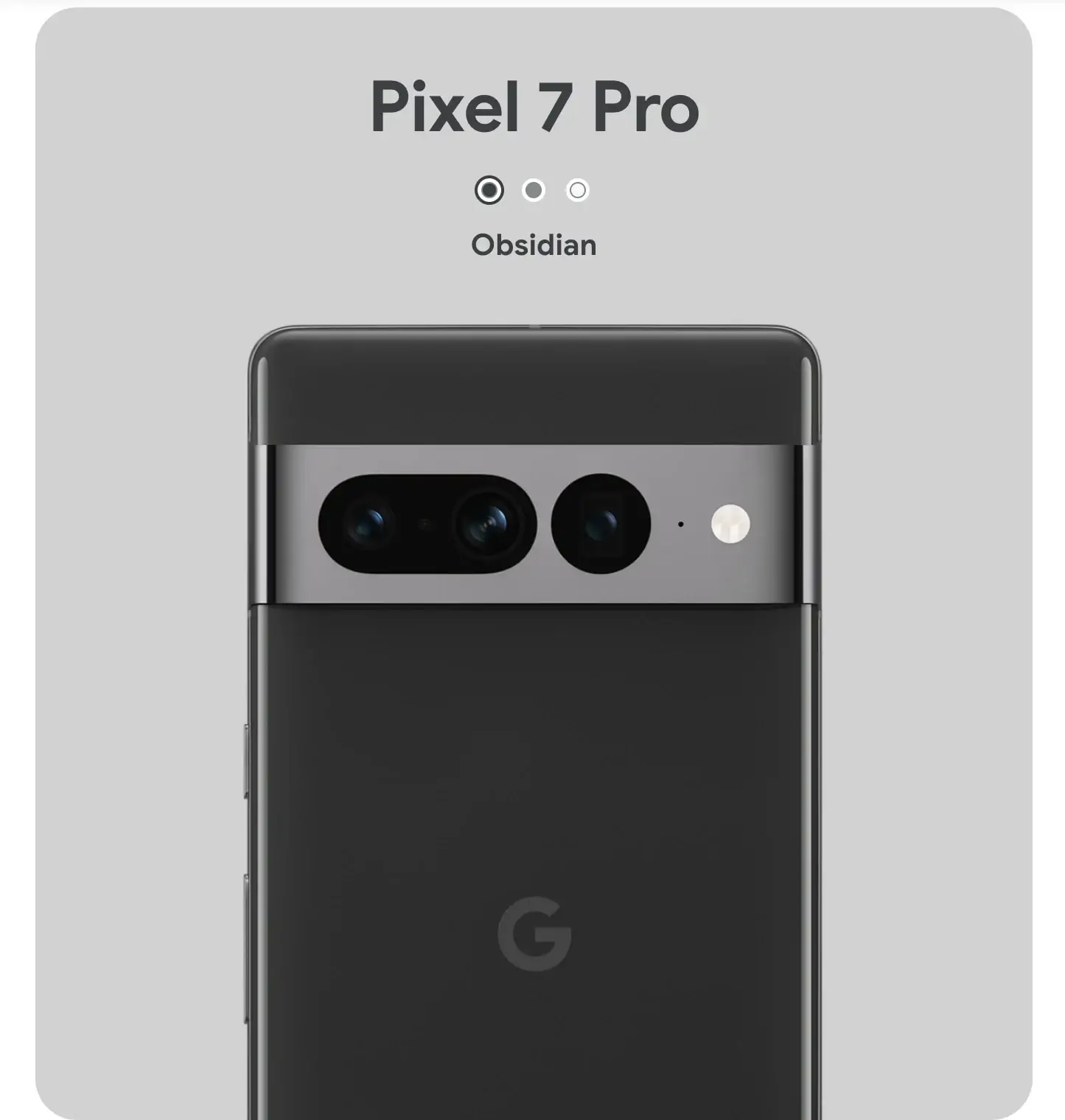Google Pixel 7 Pro Obsidian