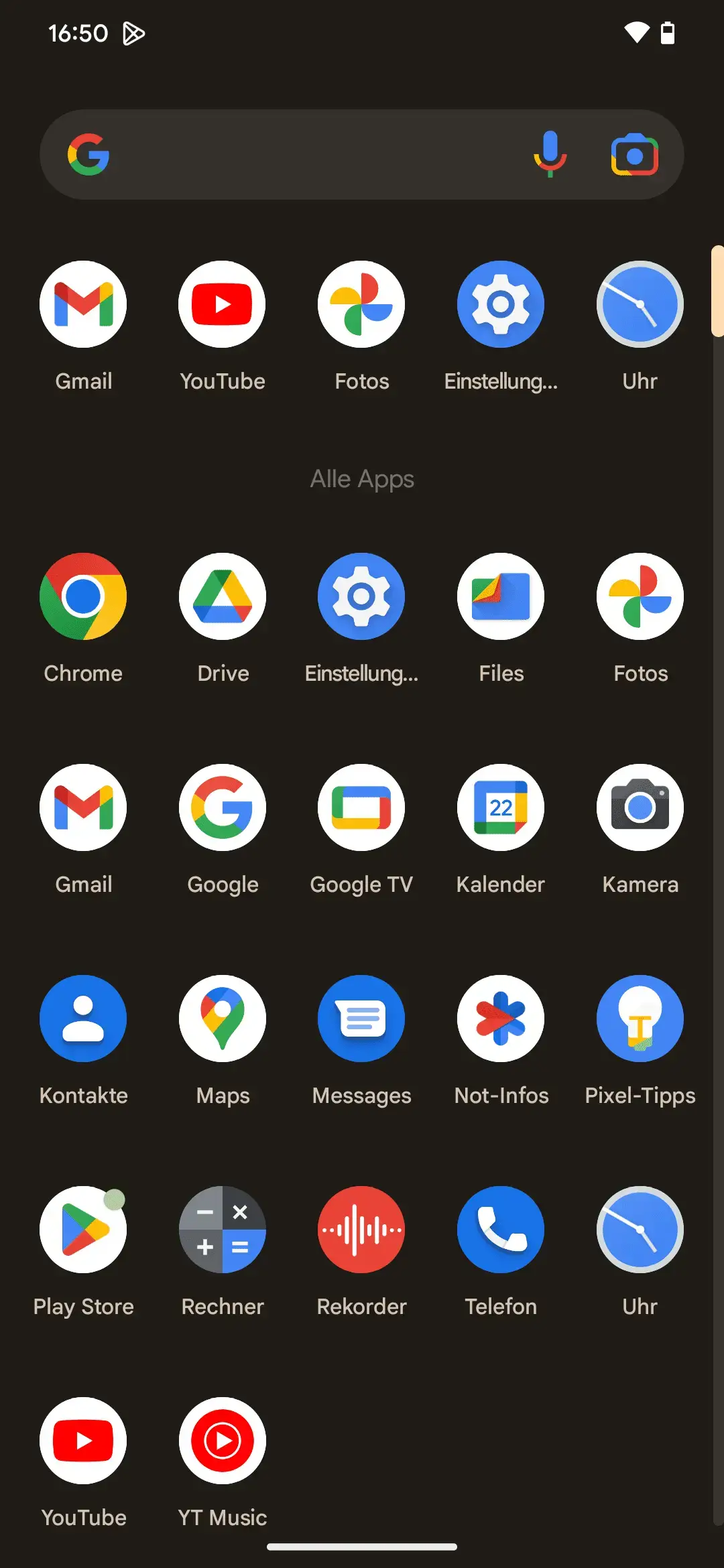 Google Pixel 7 Pro Screenshot