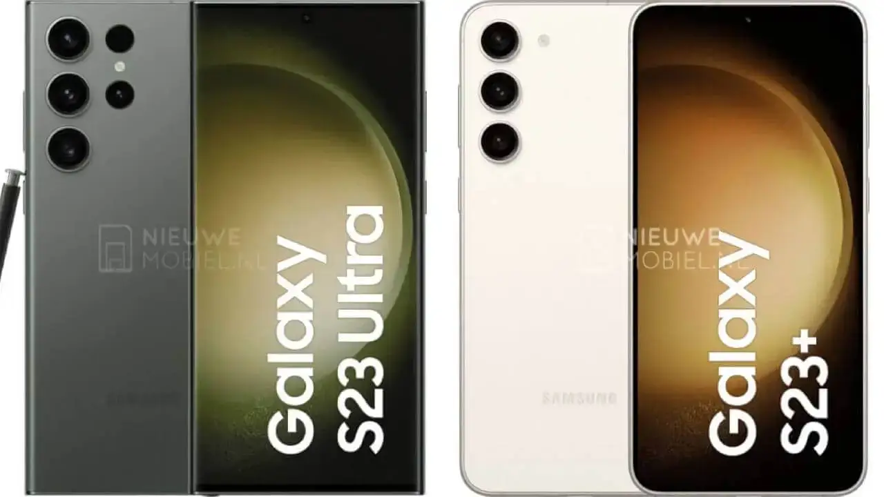 Samsung Galaxy S23+ und Galaxy S23 Ultra Press-Render Header
