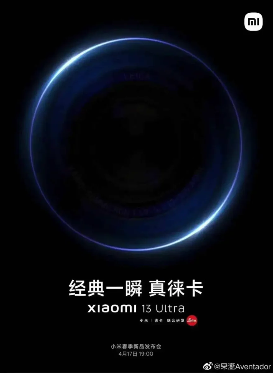 Xiaomi 13 Ultra Plakat Leak