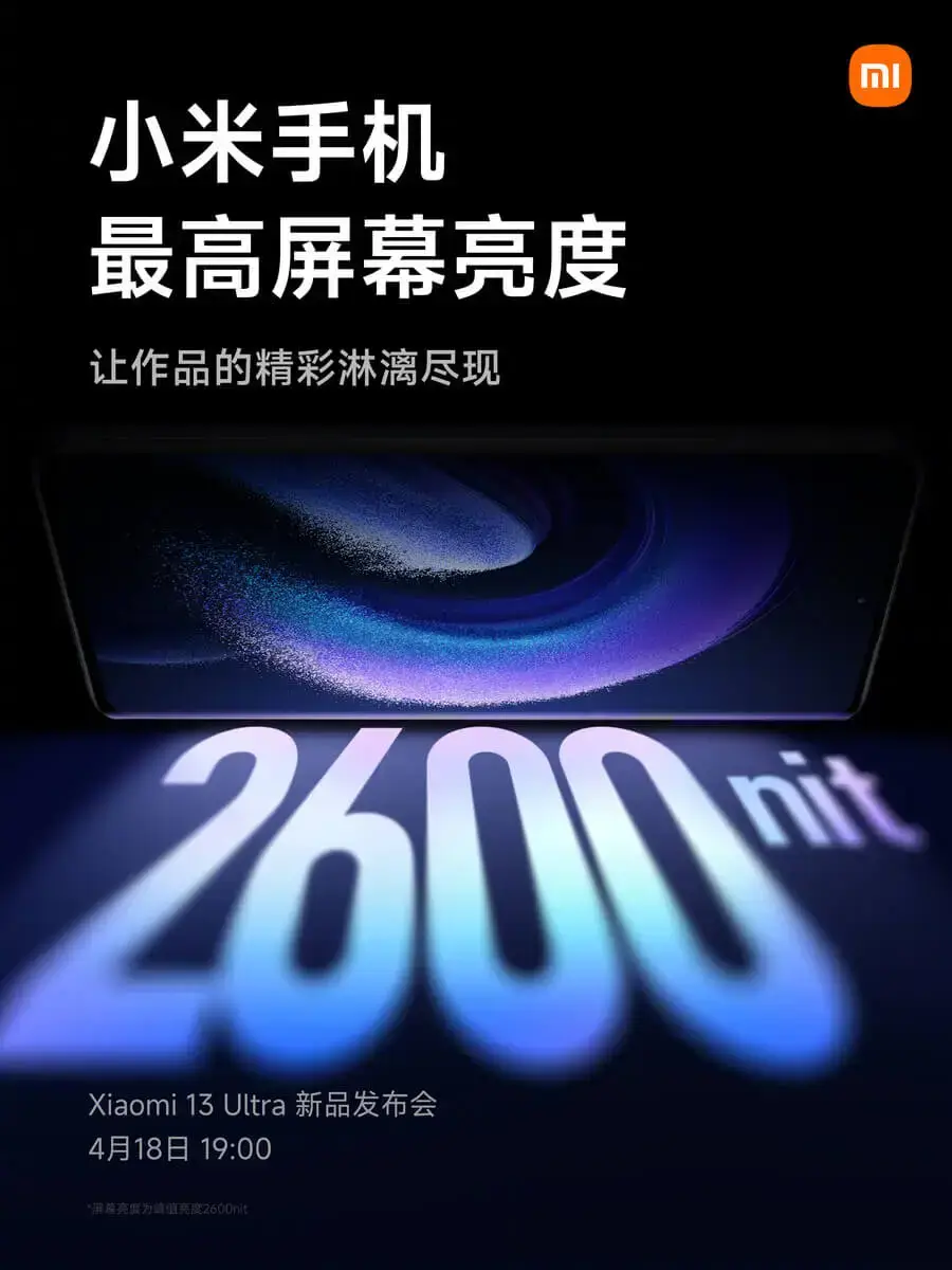 Xiaomi 13 Ultra Display Teaser
