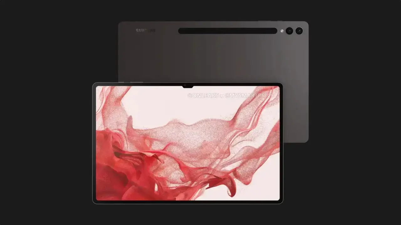 Samsung Galaxy Tab S9 Ultra Render Front Back