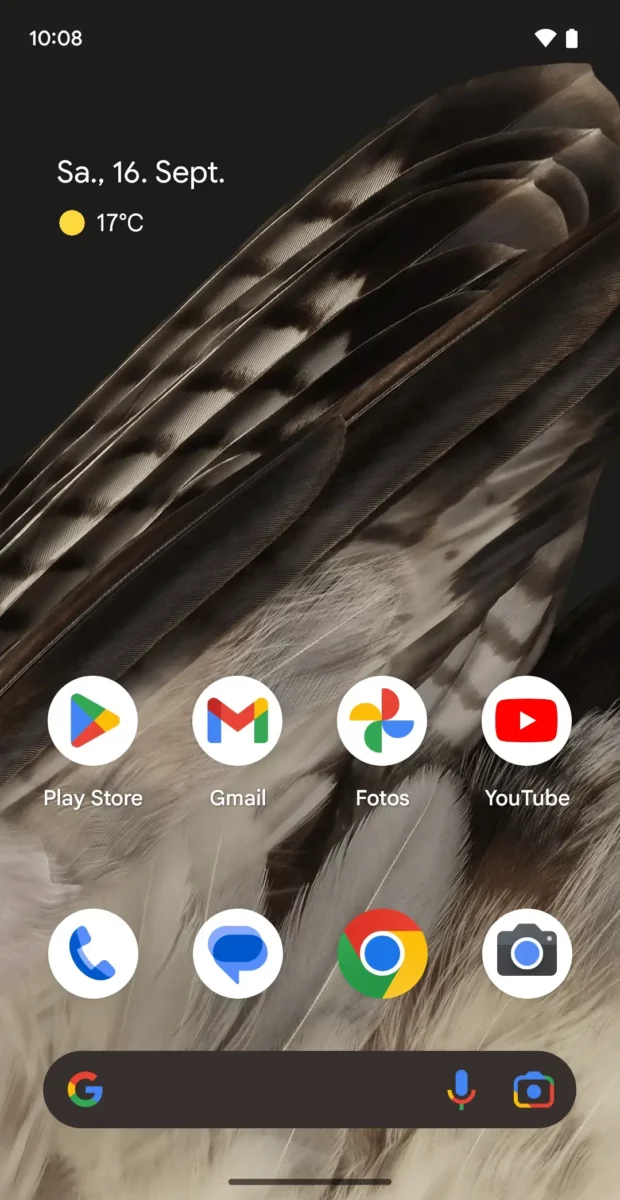 Google Pixel Fold Screenshot