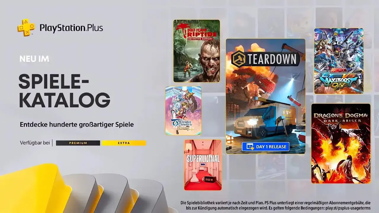 PlayStation Plus Extra und Premium November 2023