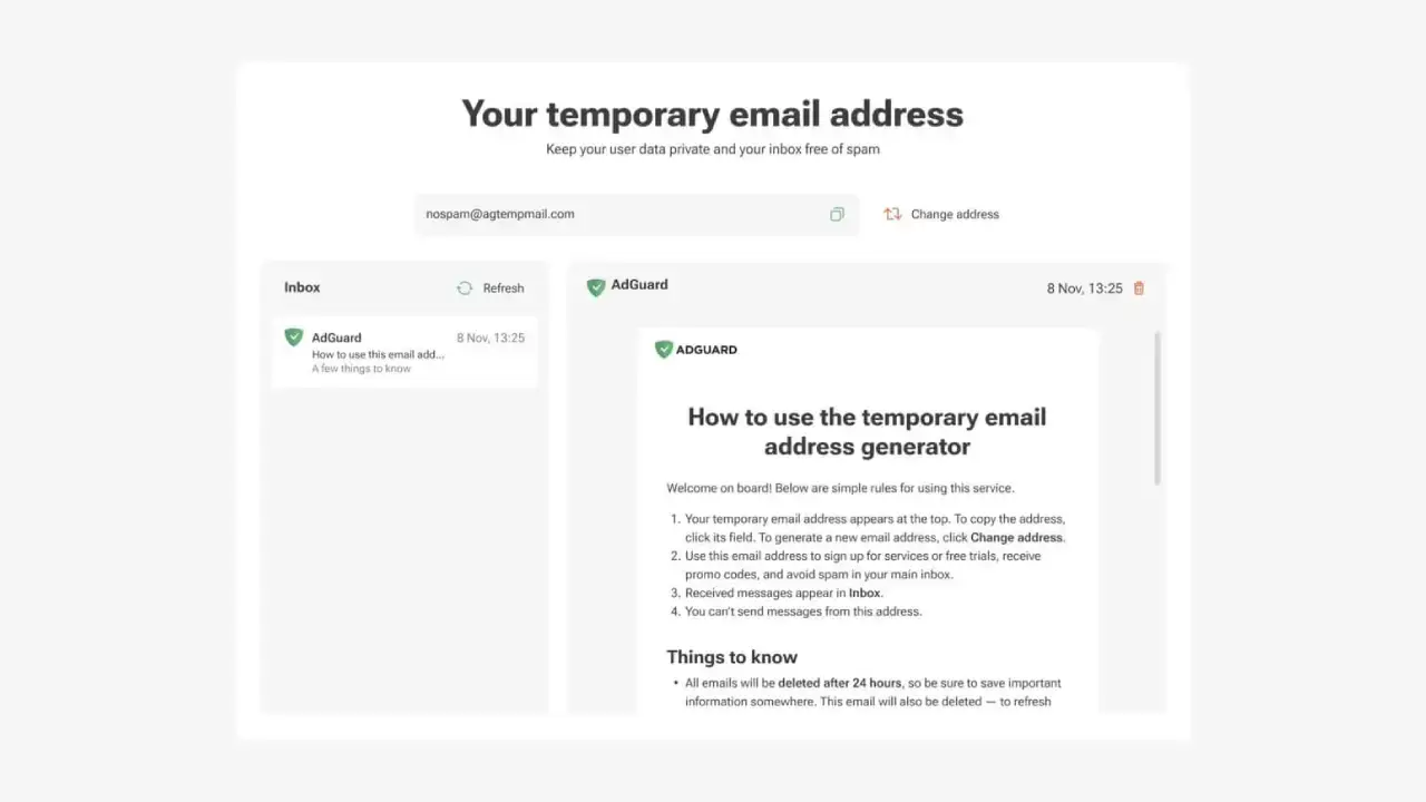 Adguard Temp Mail