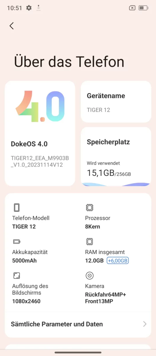 OSCAL Tiger 12 Screenshot