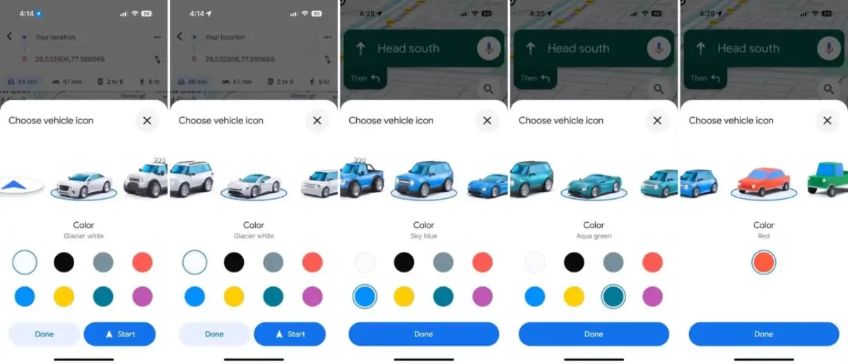 Google Maps Autos und Farben Google Maps Autos und Farben