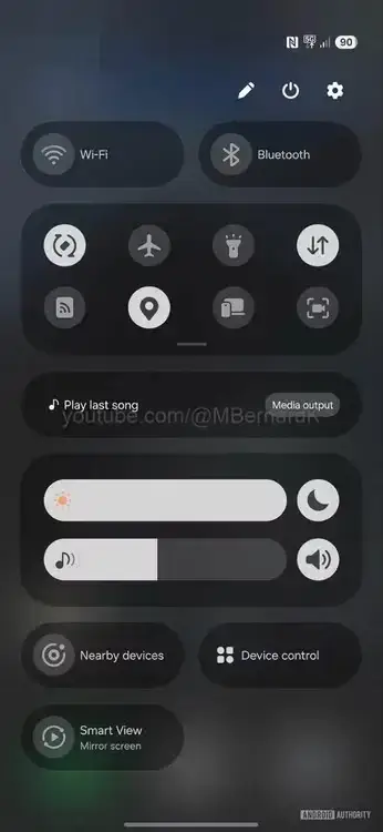 Samsung Galaxy S25 Ultra Leak One UI 7 Notifiation Shade Samsung Galaxy S25 Ultra Leak One UI 7 Notifiation Shade