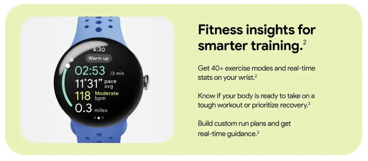 Google Pixel Watch 4 Fitness Google Pixel Watch 4 Fitness