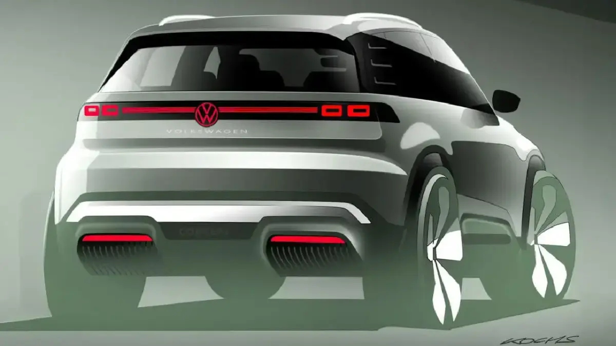 VW ID.2X Teaser 2025 VW ID.2X Teaser 2025