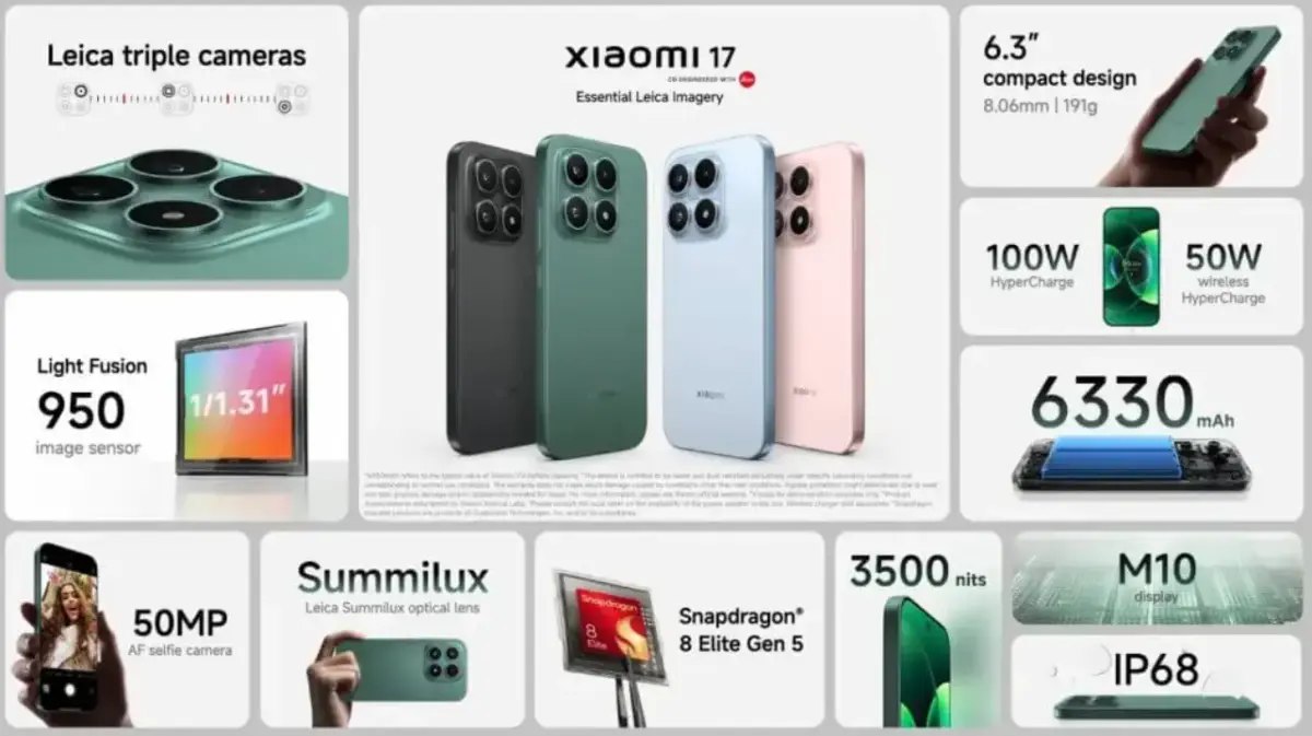 Xiaomi 17 Deutschland Features Xiaomi 17 Deutschland Features