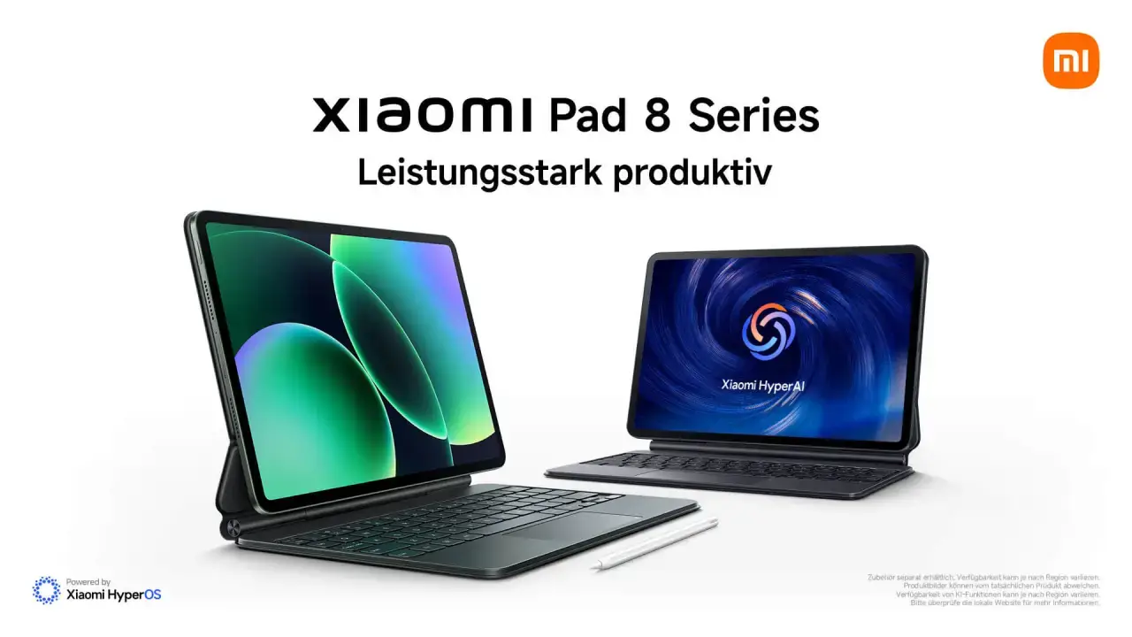 Xiaomi Pad 8-Serie: High-End-Tablets mit Snapdragon 8 Elite und 144 Hz starten in Deutschland