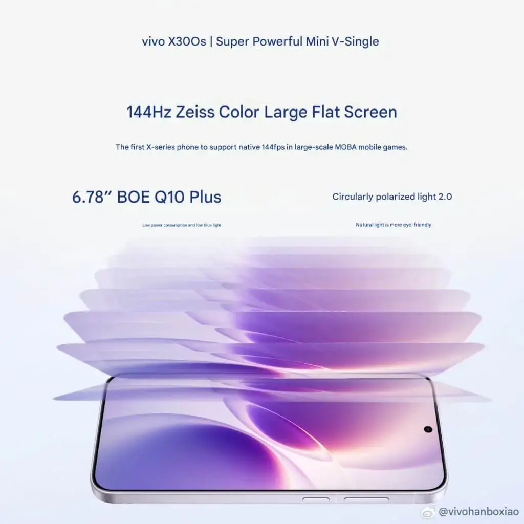 vivo X300s Display teaser vivo X300s Display teaser