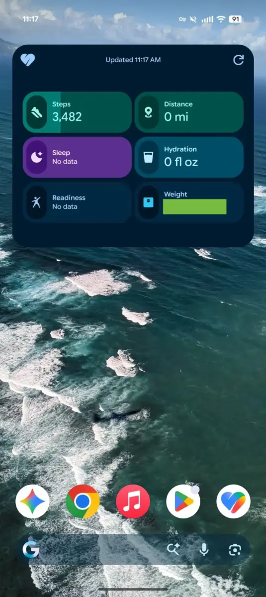 Google Health 5.0 Widget Google Health 5.0 Widget