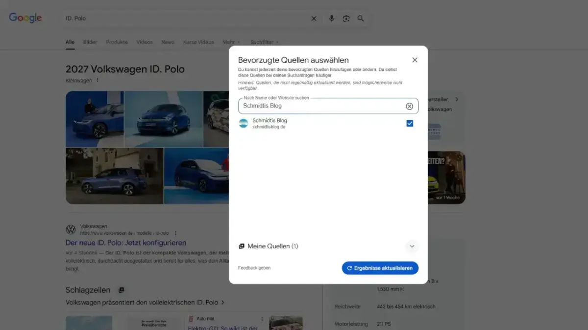 Schmidtis Blog Google-Suche bevorzugte Quelle Schmidtis Blog Google-Suche bevorzugte Quelle