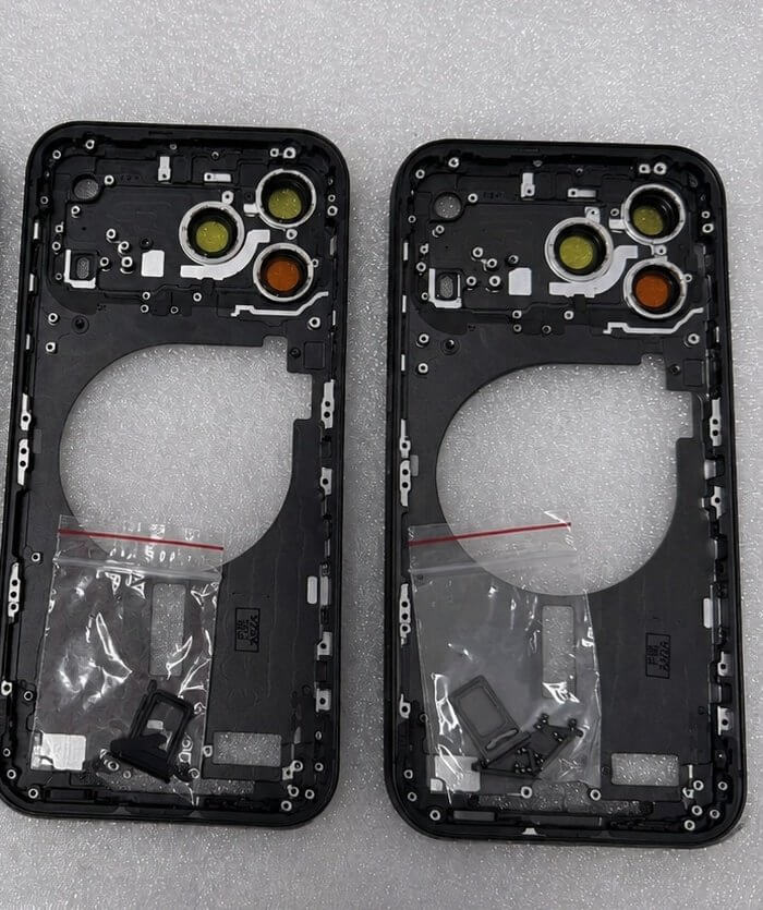 Gehäuse-Innenseite des schwarzen iPhone 18 Pro Gehäuse-Innenseite des schwarzen iPhone 18 Pro