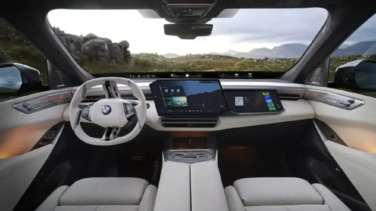 Cockpitansicht des elektrischen BMW iX5 Cockpitansicht des elektrischen BMW iX5