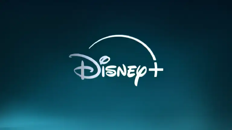 das neu animierte Disney+ Logo auf petrolfarbigem Hintergrund