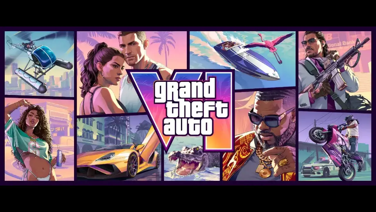 Cover-Art des Rockstar Games GTA 6, auch bekannt als Grand Theft Auto VI