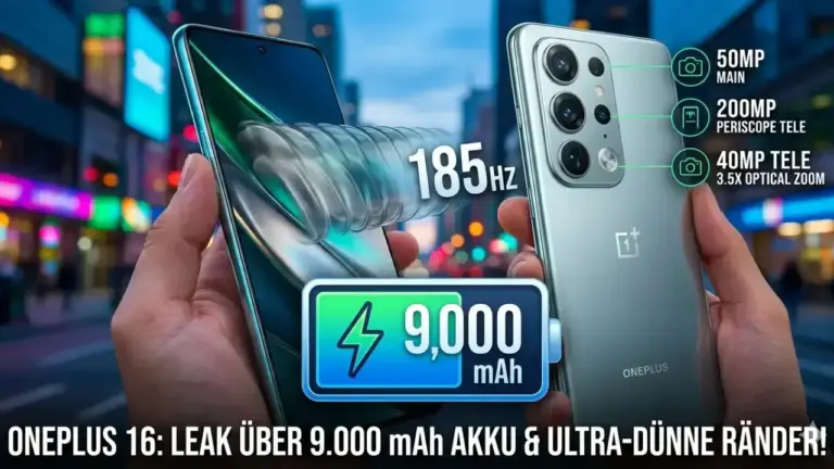 Bild mit den wichtigsten Informationen zum OnePlus 16