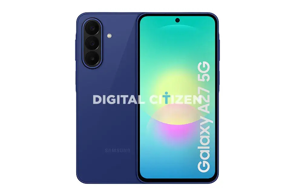 Vorder- und Rückseite des navy Samsung Galaxy A27 5G Vorder- und Rückseite des navy Samsung Galaxy A27 5G
