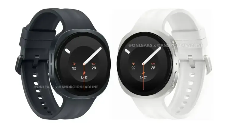 Renderbild der kommenden Samsung Galaxy Watch 9 in der Farbe Silber und Galaxy Watch Ultra 2 in der Farbe Schwarz