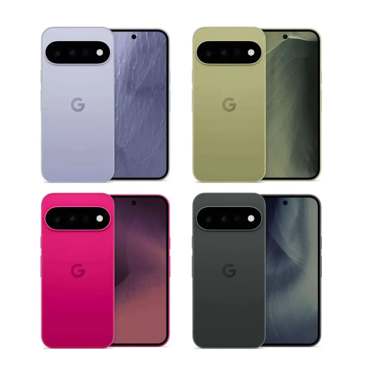 alle 4 Farbvarianten des Google Pixel 11 alle 4 Farbvarianten des Google Pixel 11