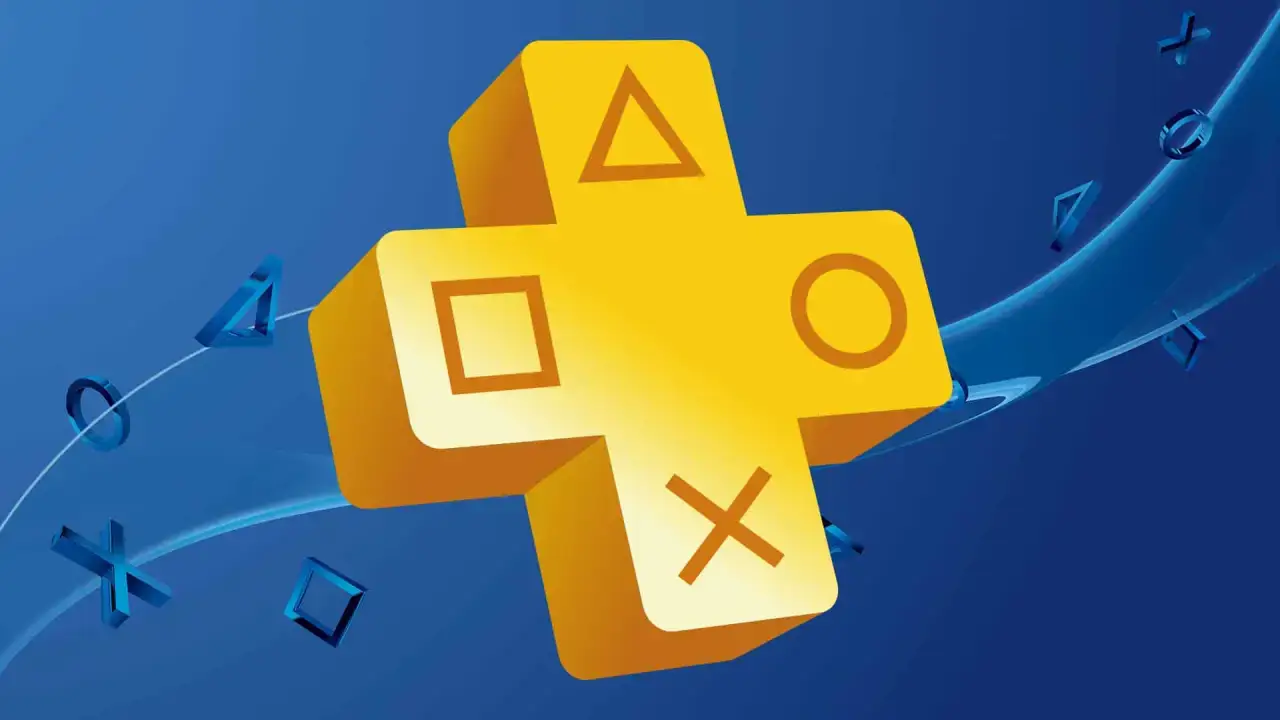 gelbes Steuerkreuz mit PlayStation-Button-Symbolen auf blauem Hintergrund