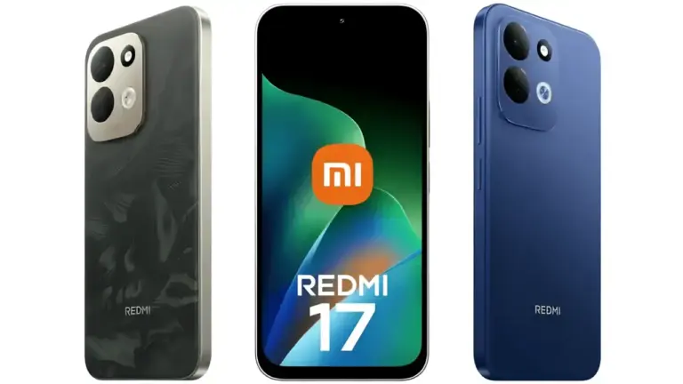 Vorder- und Rückseite des Redmi 17 in 2 Farben