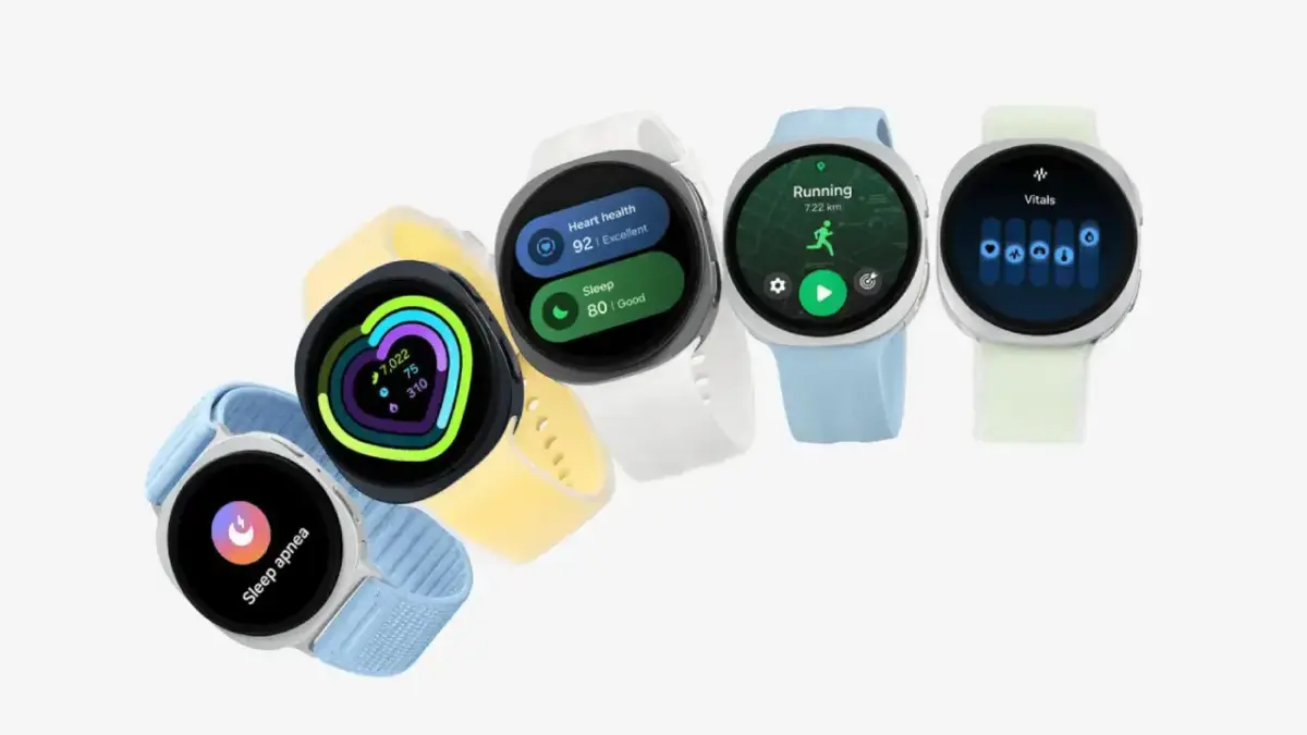 Samsung Galaxy Watch 9 mit verschiedenen Armbändern in unterschiedlichen Farbvarianten Samsung Galaxy Watch 9 mit verschiedenen Armbändern in unterschiedlichen Farbvarianten
