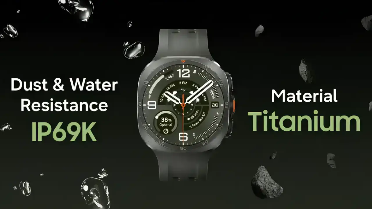 Leak der kommenden Samsung Galaxy Watch Ultra 2 aus Titan mit IP69K-Zertifizierung