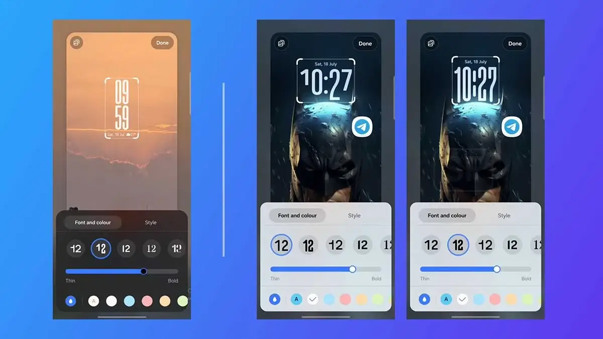Samsung adaptive Clock One UI 8.5 vs One UI 9.0 Samsung adaptive Clock One UI 8.5 vs One UI 9.0