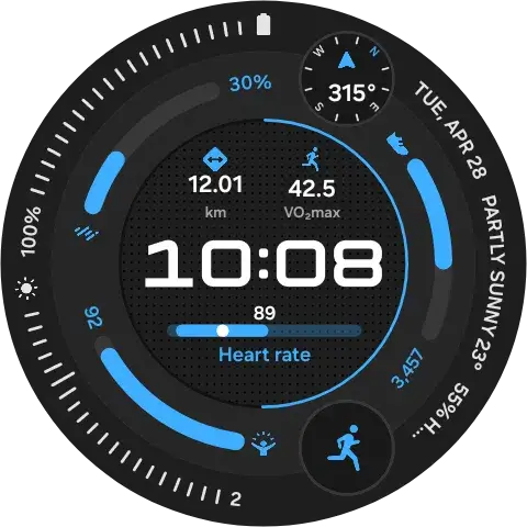 neues Radial Dashboard Watchface für die Samsung Galaxy Watch 9 und Galaxy Watch Ultra 2 neues Radial Dashboard Watchface für die Samsung Galaxy Watch 9 und Galaxy Watch Ultra 2
