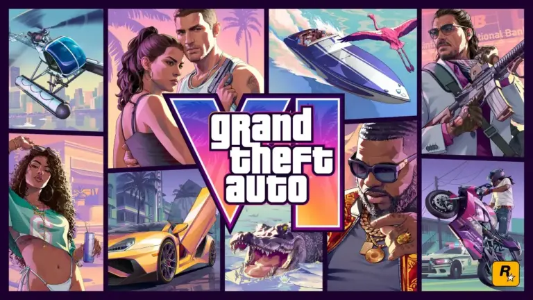 Rockstar Games GTA 6 Header, auch bekannt als Grand Theft Auto VI