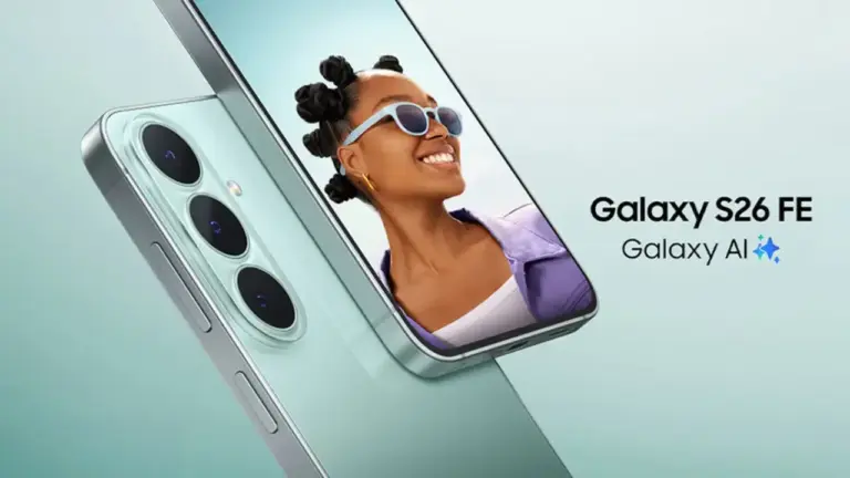 Vorder- und Rückseite des Samsung Galaxy S26 FE mit Galaxy AI