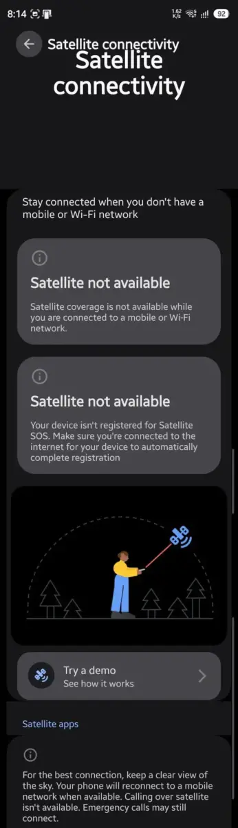 Satellite Connectivity bei Samsung One UI 9.5 Satellite Connectivity bei Samsung One UI 9.5