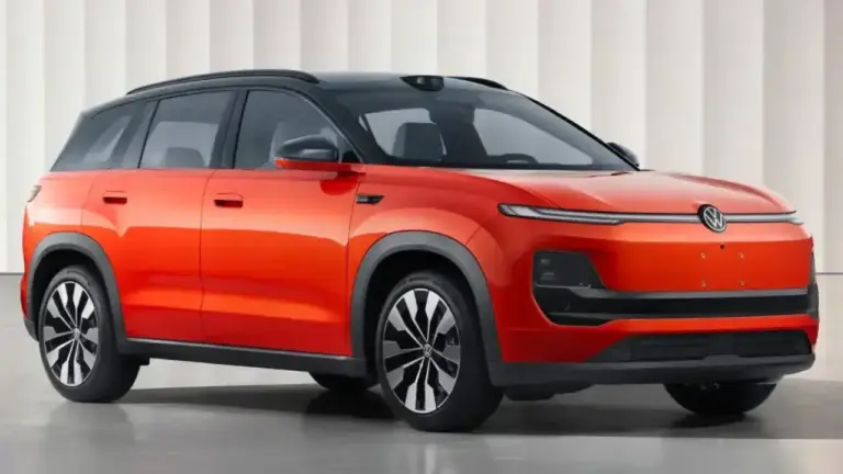 schräge Frontansicht des kommenden VW ID. Era 5X