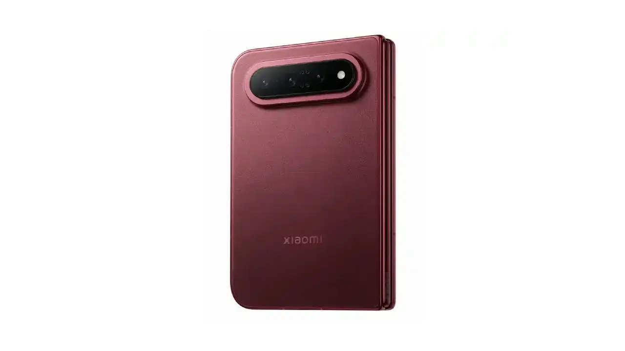 Leak des Design des kommenden Xiaomi 18 Fold in Burgunder-Rot