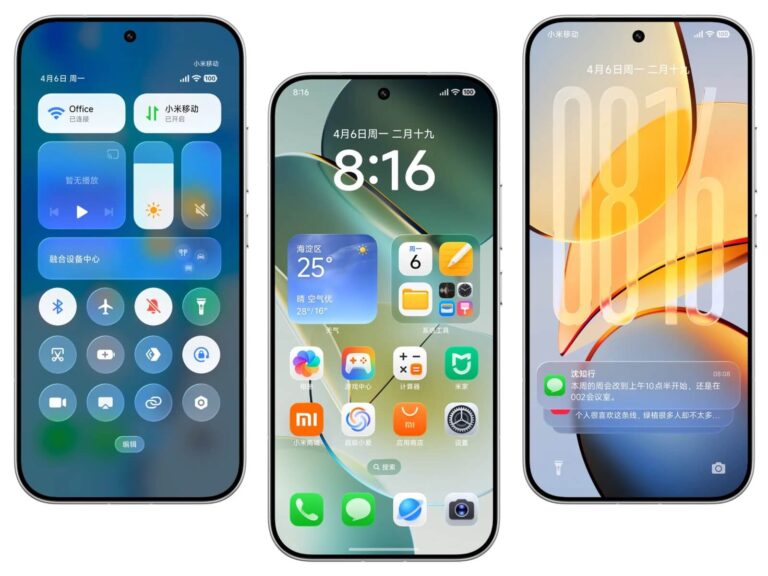 Design des neuen HyperOS 4-Design von Xiaomi
